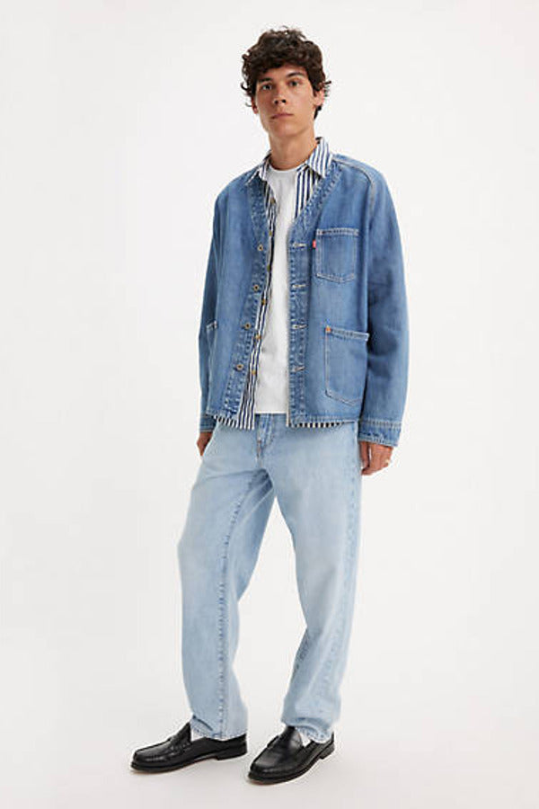 Levi's 568 Stay Loose Lightweight Linen+ Denim Jeans Blue