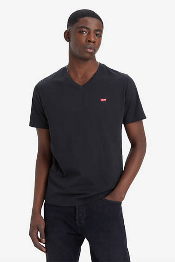 Levi's Classic Housemark V Neck Tee Black