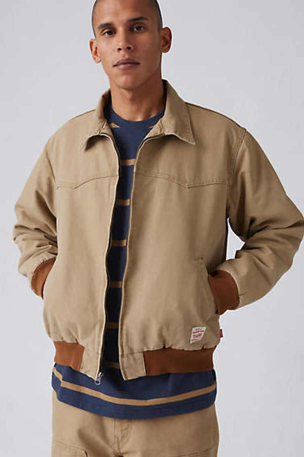 Levi's Embarcadero Aviator Jacket - Beige / Tiger'S Eye