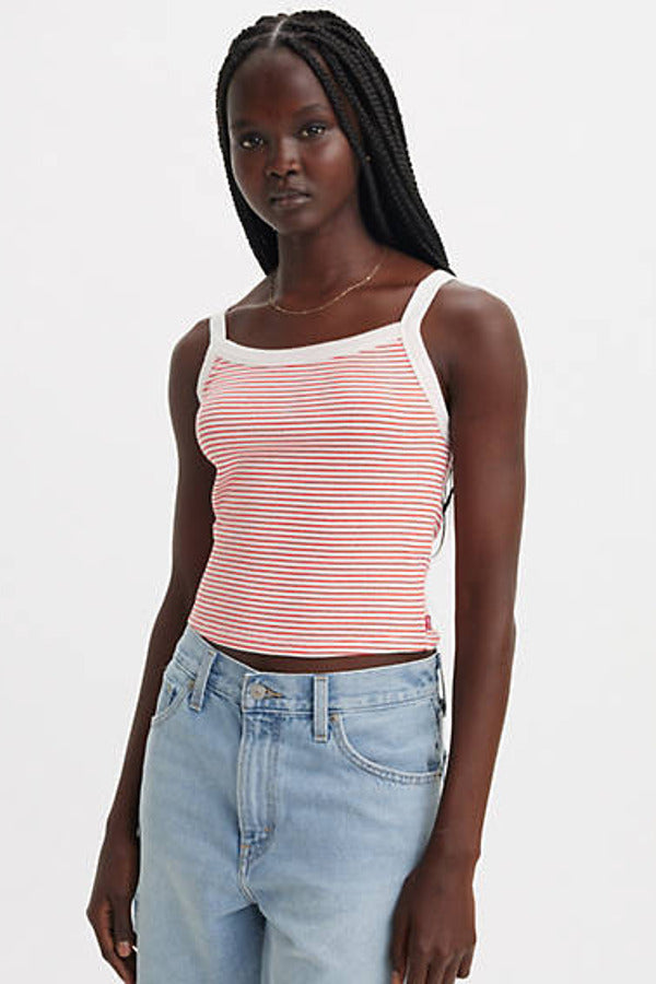 Levi's Essential Sporty Rib Tank Top Red