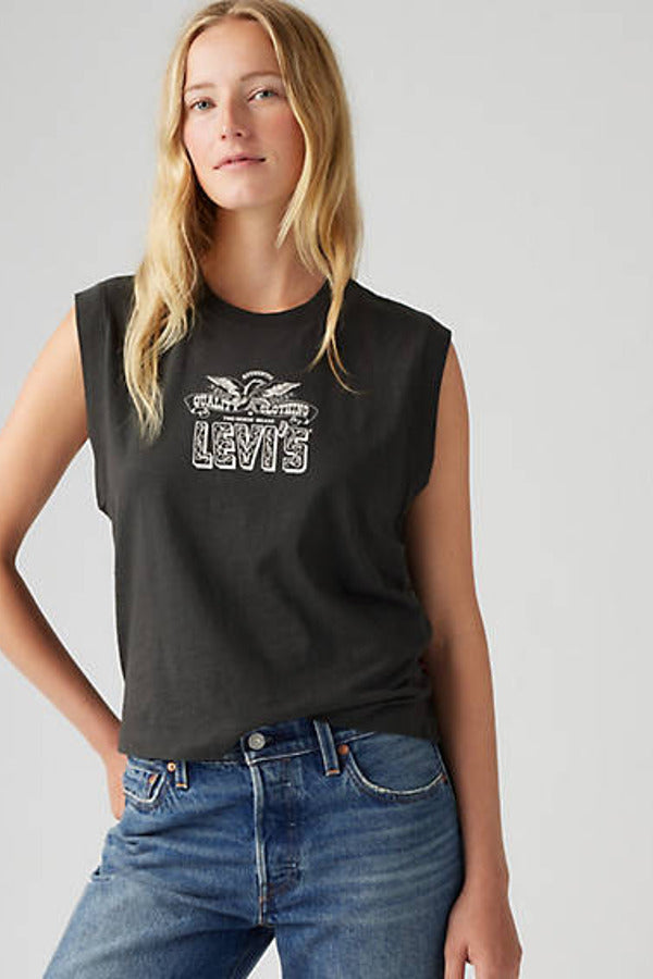 Levi's Graphic Boxy Tank Top Black