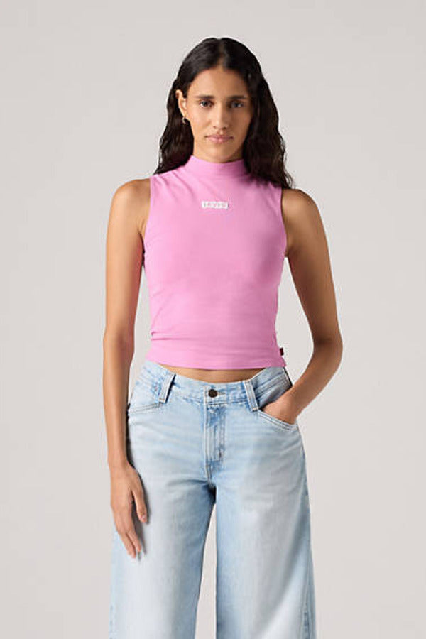 Levi's Graphic Effortless Tank Top - Pink / Effortless Tank Box Tab Crocus