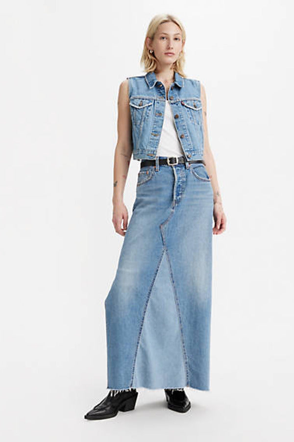 Levi's Icon Long Skirt Blue