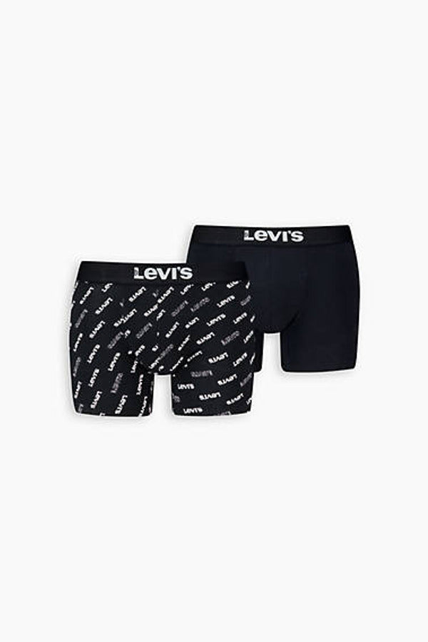 Levi's Logo Boxer Briefs 2 Pack Black