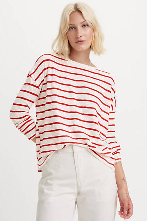 Levi's Margot Long Sleeve Tee Red