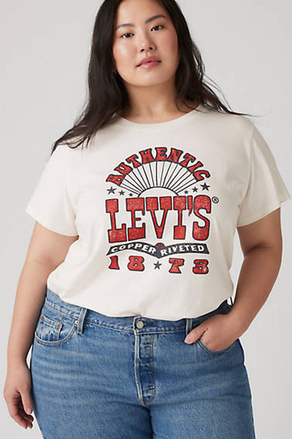 Levi's Perfect Logo Tee (Plus Size) White