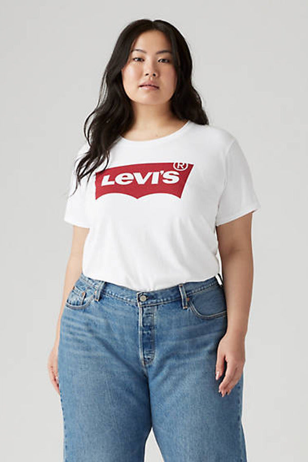 Levi's Perfect Logo Tee (Plus Size) White