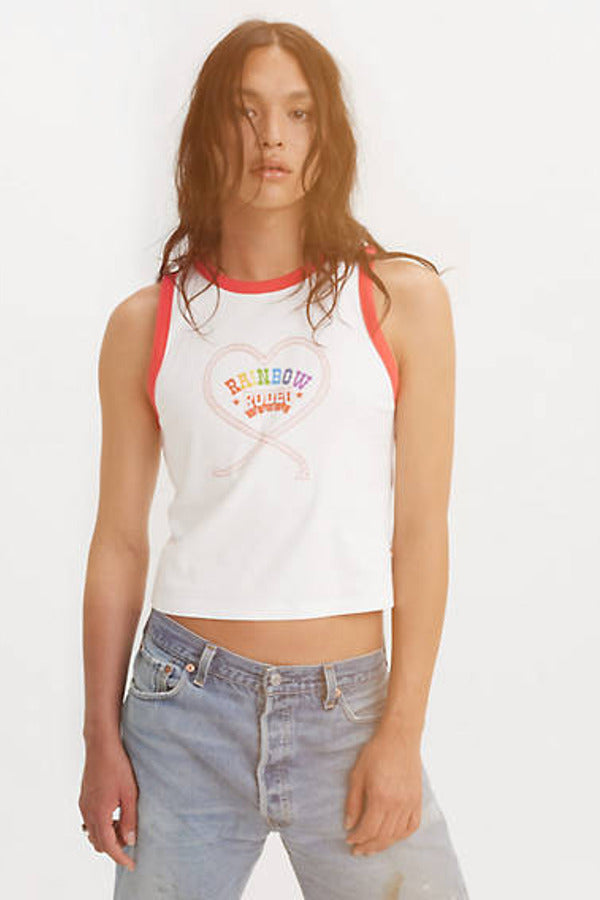 Levi's Pride Graphic Olivia Tank Top White