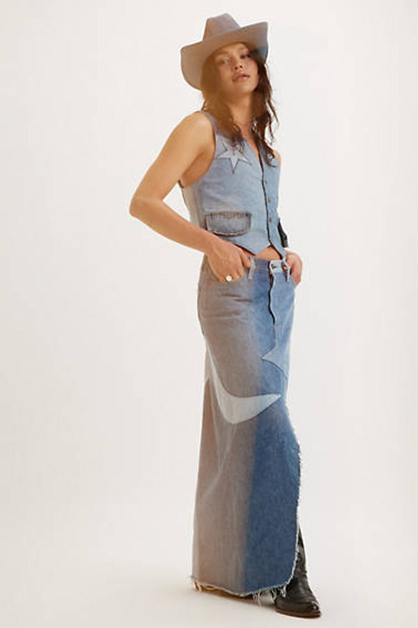 Levi's Pride Icon Long Skirt Blue