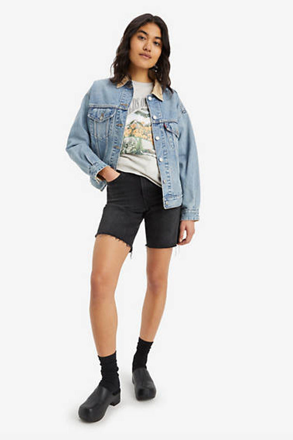 Levi's Ribcage Bermuda Shorts Black