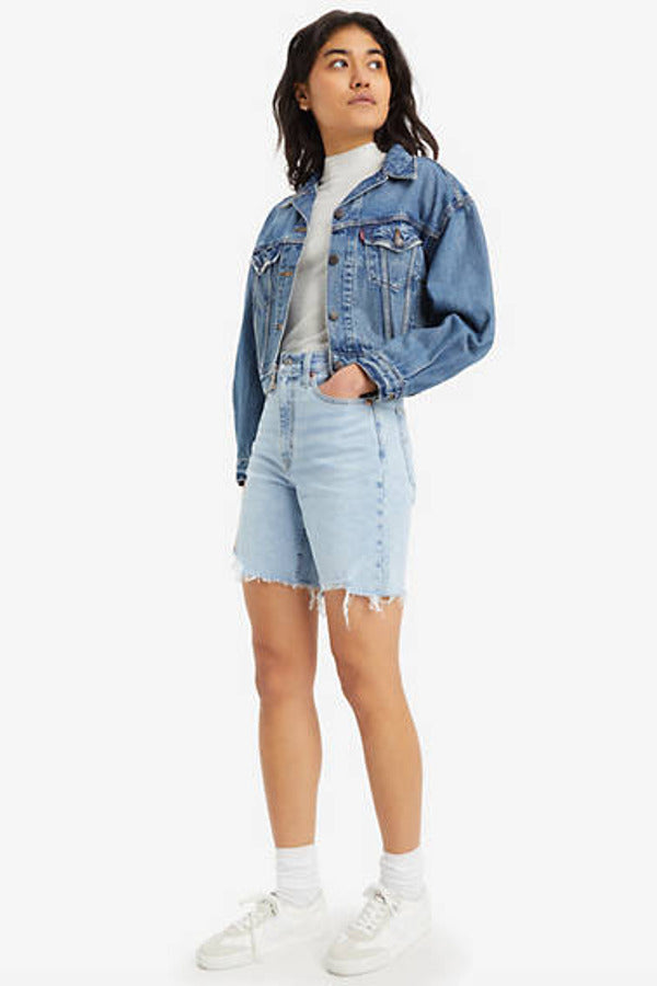 Levi's Ribcage Bermuda Shorts Blue