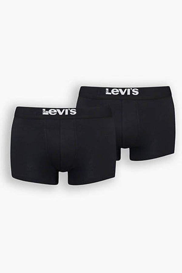 Levi's Solid Organic Cotton Basic Trunk 2 Pack Black