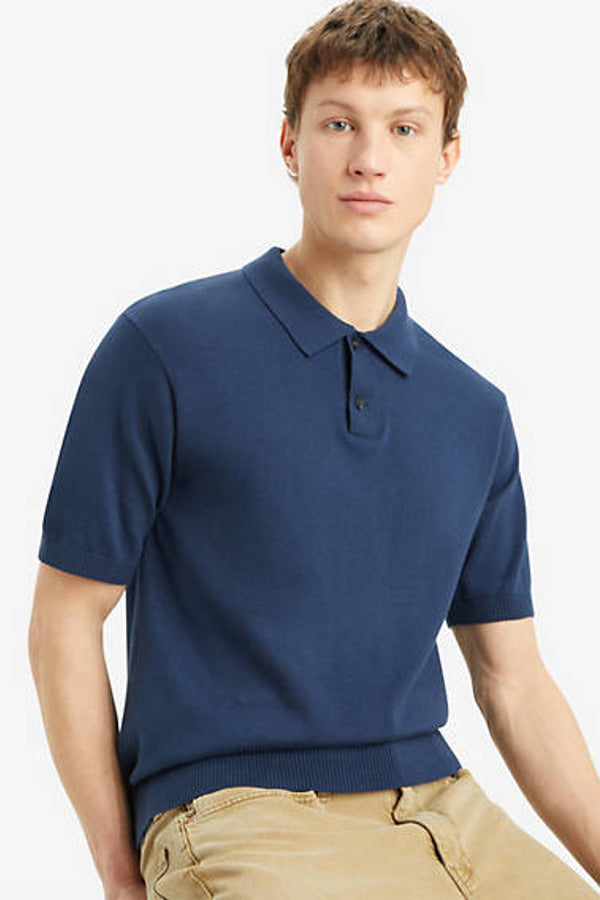 Levi's Sweater Knit Polo Blue