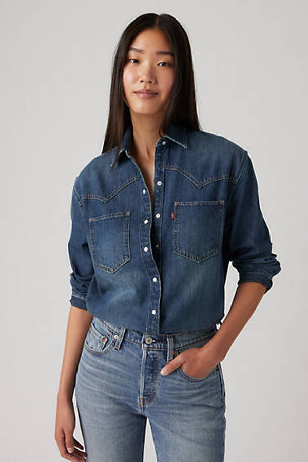 Levi's Teodora Western Shirt Blue