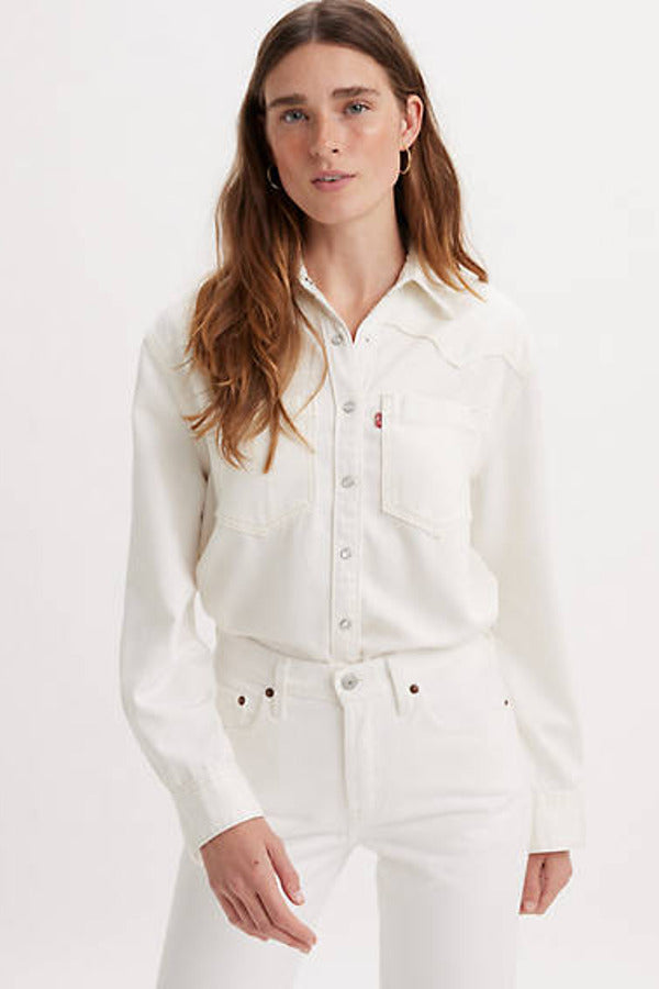 Levi's Teodora Western Shirt - Neutral / Ecru Crew