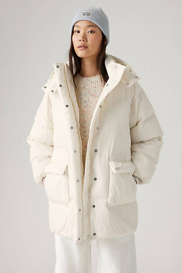 Levi's Western Midi Bubble Puffer White