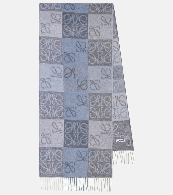 Loewe Anagram wool and cashmere scarf