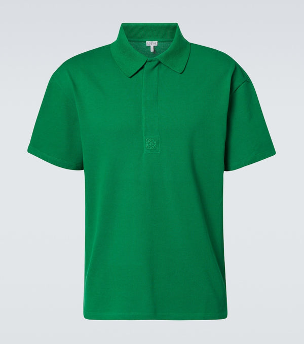 Loewe Cotton-blend piquet polo shirt