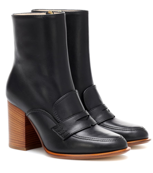 Loewe Leather loafer ankle boots