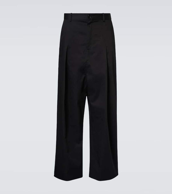 Loewe Low-rise cotton wide-leg pants