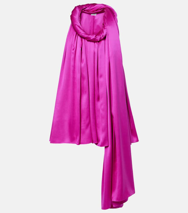 Loewe Sash silk satin minidress