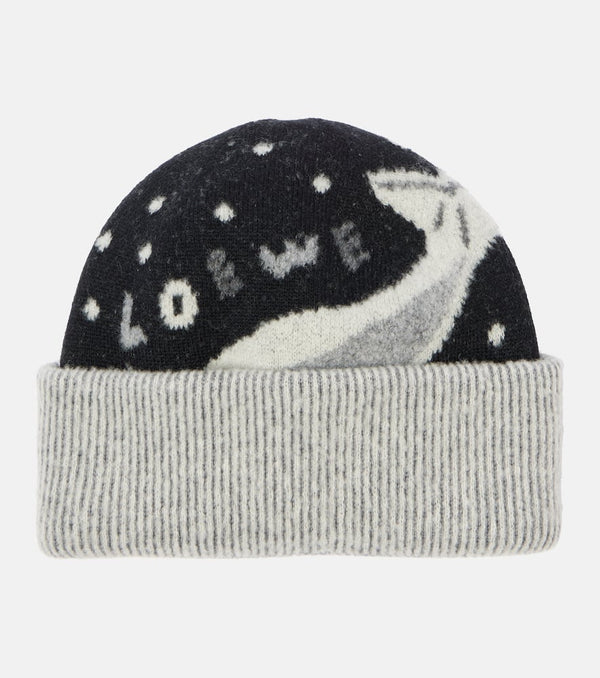 Loewe x Suna Fujita Whale wool-blend beanie