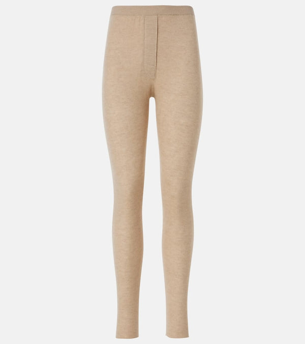 Loro Piana Cocooning ribbed-knit cashmere leggings