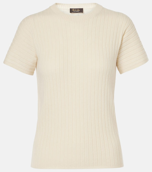 Loro Piana Coste ribbed-knit cashmere top