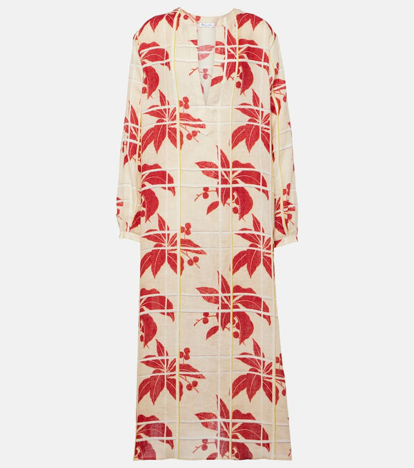 Loro Piana Floral linen maxi dress