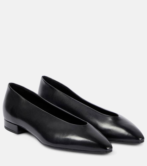 Loro Piana Rebecca leather ballet flats