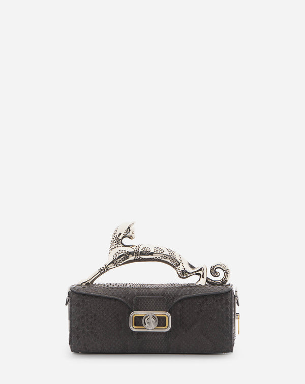 Mm Pencil Cat Bag In Python For Women Anthracite Lanvin