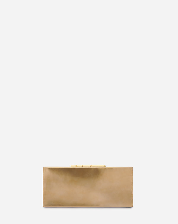Séquence By Lanvin Metallic Leather Clutch Bag For Women Gold Lanvin