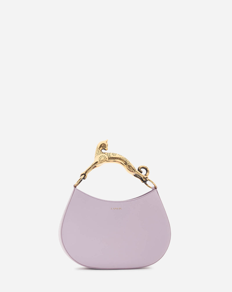 Hobo Cat Bag Sm In Lamb Leather For Women Lilac Lanvin