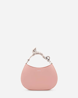 Leather Pm Hobo Cat Bag For Women Pastel Apricot Lanvin