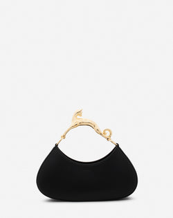 Hobo Cat Bolide Leather Bag For Women Black Lanvin