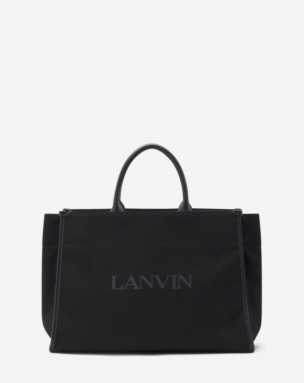 In & out Medium Canvas Tote Bag For Women Black Lanvin