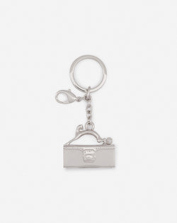 Pencil Cat Brass Key Ring For Women Silver Lanvin