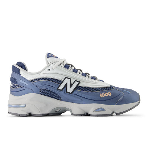 New Balance 1000 in Blue Grey Orange Synthetic