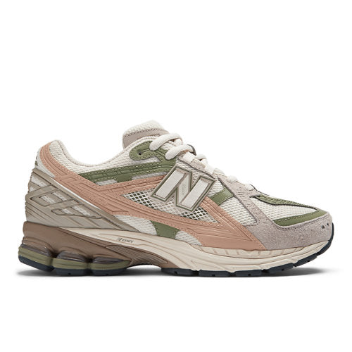 New Balance Men's 1906 Utility in Beige/Green/Brown Leather, 