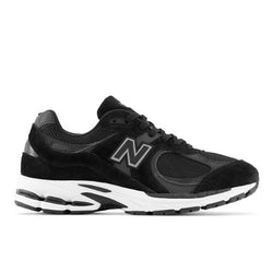 New Balance 2002R in Black Grey White Suede Mesh