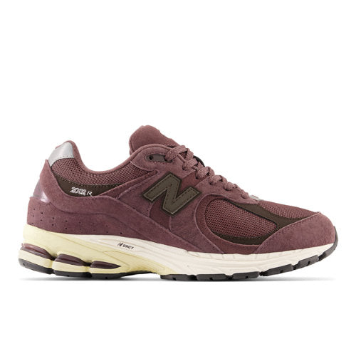 New Balance Men's 2002R in Red/Brown/Grey Suede/Mesh, 