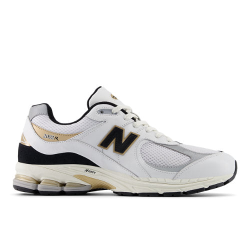 New Balance 2002R in White Black Brown Leather