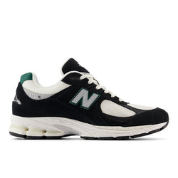 New Balance 2002R in Black Green White Suede Mesh