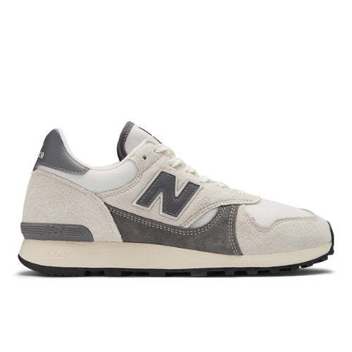 New Balance Men's 475 in White/Grey Leather, 