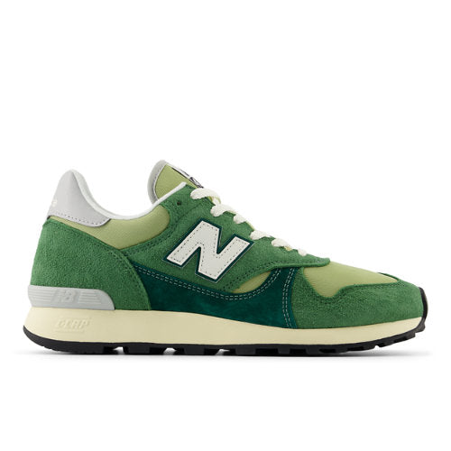 New Balance Men's 475 in Green Leather, 