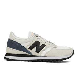 New Balance Men's MADE in UK 730 in White/Black/Blue Suede/Mesh, 