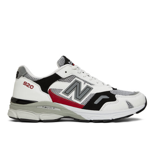 New Balance MADE in UK 920 in White Grey Red Black Suede Mesh