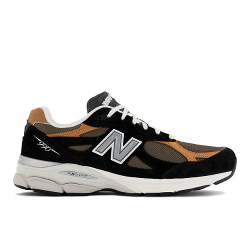 New Balance MADE in USA 990v3 in Black Brown Leather