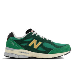 New Balance MADE in USA 990v3 in Green Yellow Leather