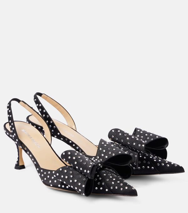 Mach & Mach Le Cadeau 65 embellished slingback pumps